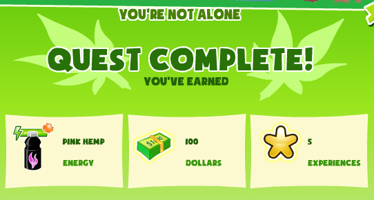 hemp tycoon you're not alone rewards, bonus