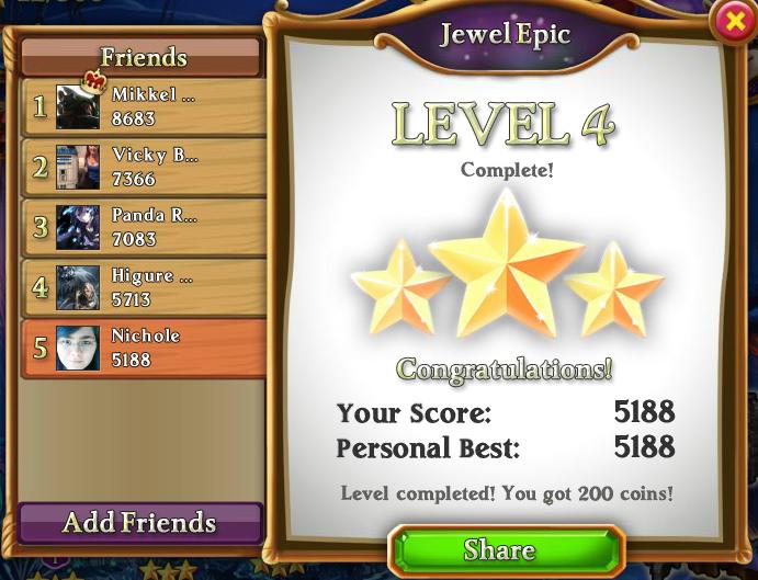 jewel epic level 4 rewards, bonus