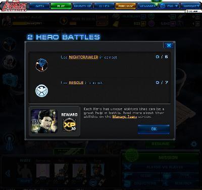 marvel avengers alliance 2 hero battles with nightcrawler and rescue tasks