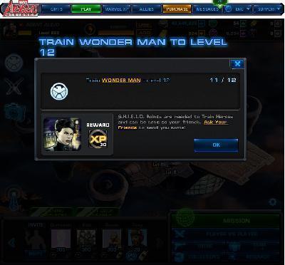 marvel avengers alliance train wonder man to level 12 tasks