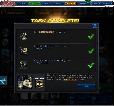 marvel avengers alliance use constrictor's abilities in combat tasks
