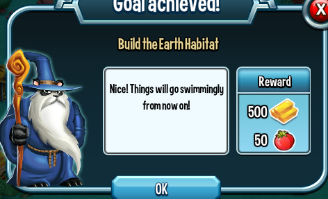 monster legends build the earth habitat rewards, bonus