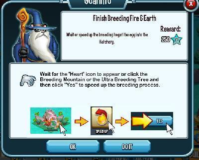 monster legends finish breeding fire and earth. tasks