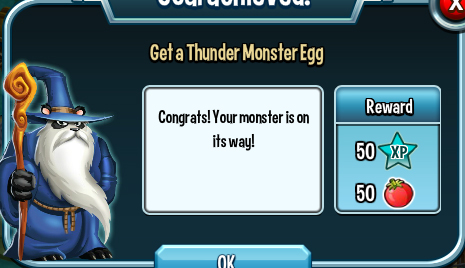 monster legends get a thunder monster egg rewards, bonus