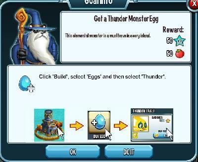 monster legends get a thunder monster egg tasks