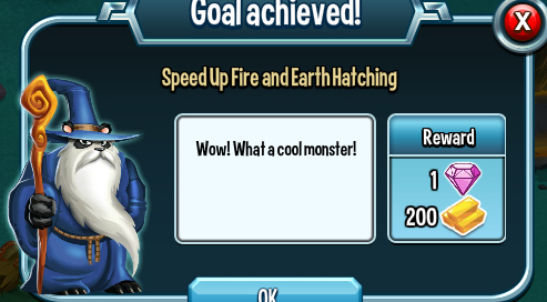 monster legends speed up fire and earth hatching. rewards, bonus