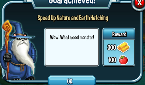 monster legends speed up nature earth hatching rewards, bonus