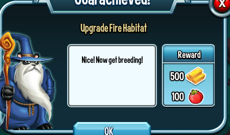 monster legends updrage fire habitat rewards, bonus