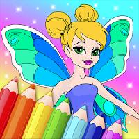 animated shining coloring book for little fairies
