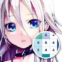 anime and manga color by number - sandbox pixel art gameskip