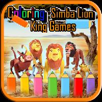 coloring simba lion game