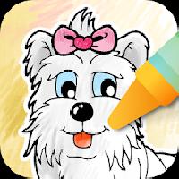 dog coloring game gameskip