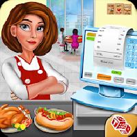 high school cafe cashier girl - kids game