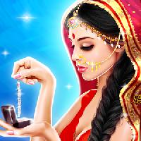 indian doll bride wedding girl makeup and dressup