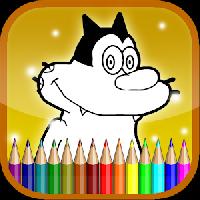kids coloring game for oggy