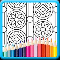 pattern art colouring pages