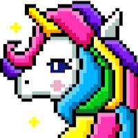 pixel art color by number - coloring book games