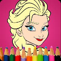 queen and princess coloring book