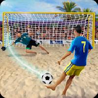 shoot goal beach soccer