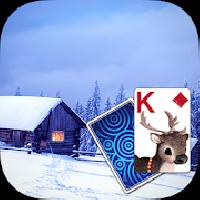 solitaire snowy village theme gameskip