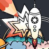space coloring game gameskip