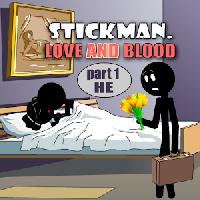 stickman love and blood. he