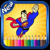 super hero coloring book gameskip