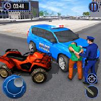 us police hummer car quad bike police chase game gameskip
