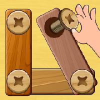 wood nuts and bolts puzzle