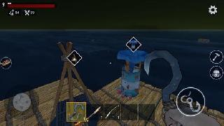 alone on a raft