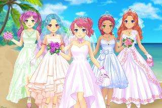 anime wedding dress up