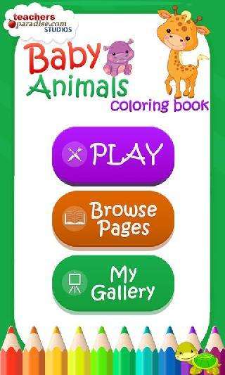 baby animals coloring book