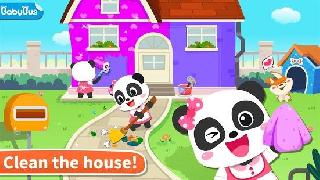 baby panda: house cleaning
