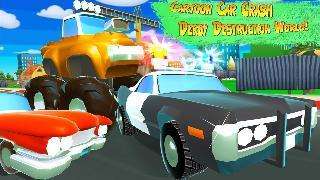 cartoon car crash derby destruction world