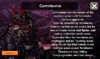 dino robot - carnotaurus