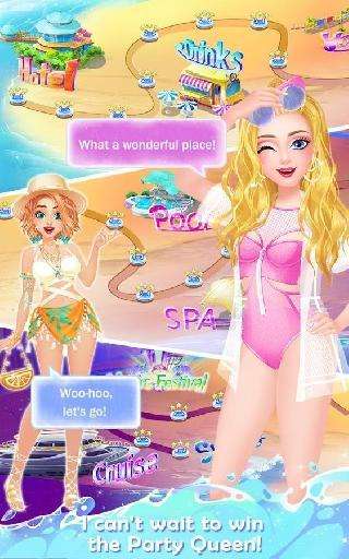 fashion high school: beach party queen