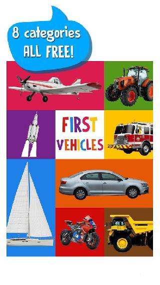 first words for baby: vehicles