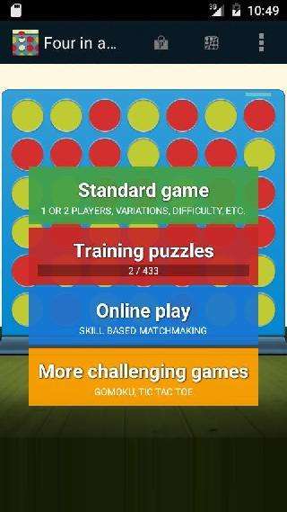 four in a row puzzles