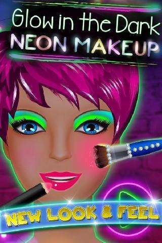 glow in the dark neon makeup