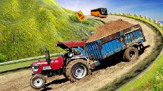 heavy tractor trolley cargo simulator 3d truck