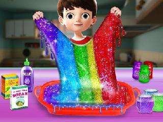 how to make glitter slime maker kids