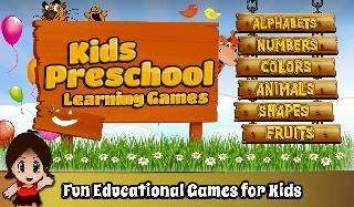kids preschool learning games