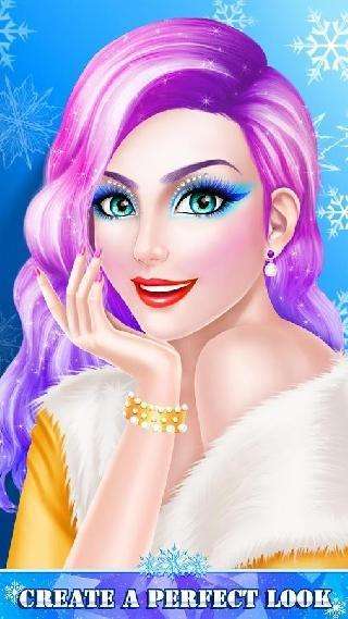 makeup girl winter beauty spa