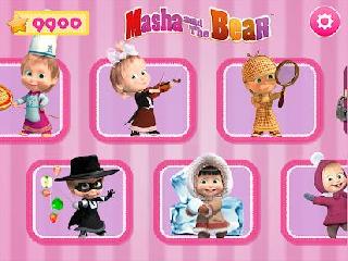masha and the bear. games and activities