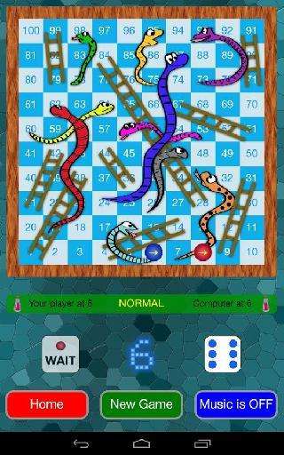 snakes and ladders game (ludo)
