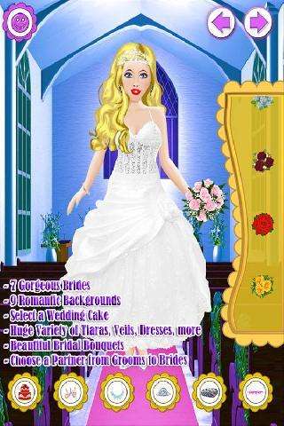 wedding salon dress up girl fashion princess bride