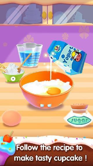 bake cupcake - cooking game