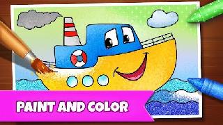 drawing games: draw and colour