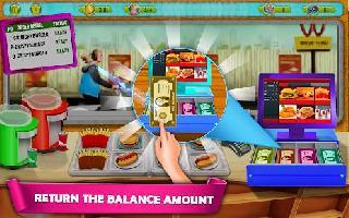 drive thru cash register - girl cashier
