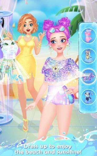 fashion high school: beach party queen